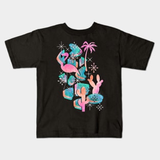 Retro Palm Springs Sunset Kids T-Shirt